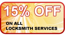 15% OFF on all locksmith services